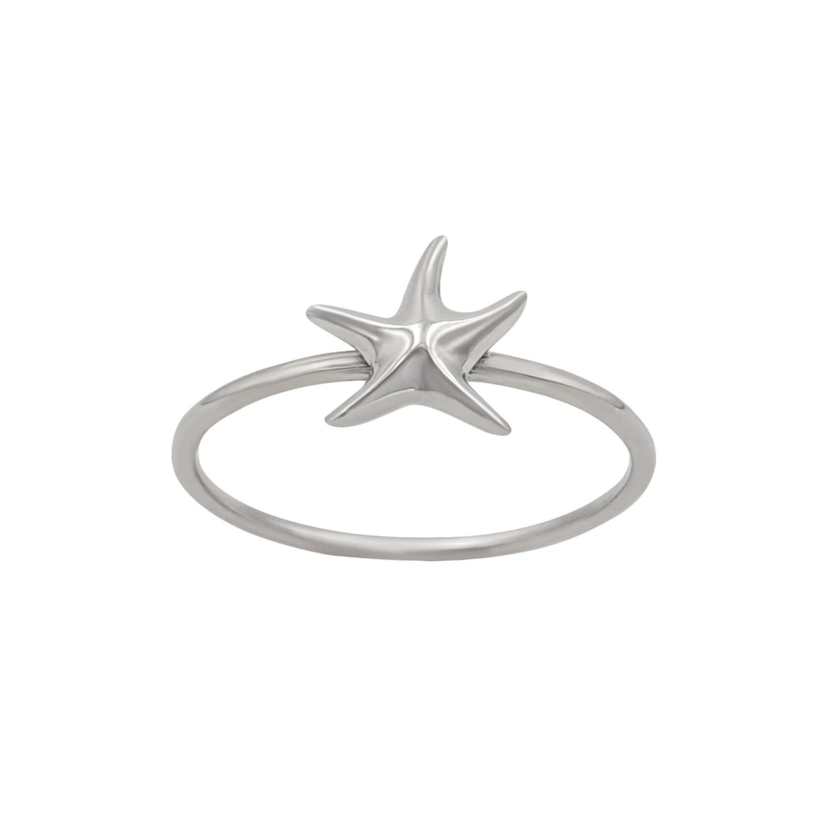 Silver deals starfish ring