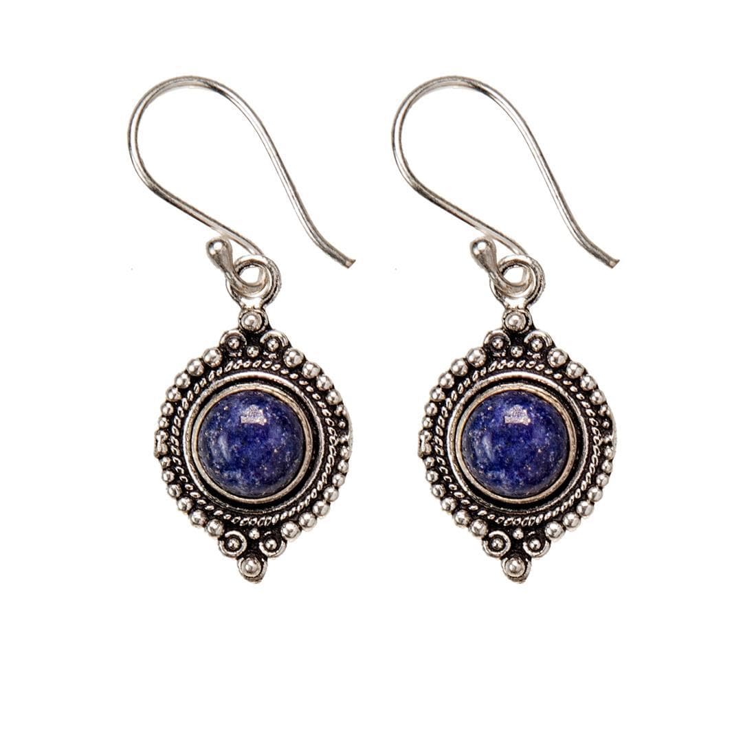 Silver lapis lazuli on sale earrings