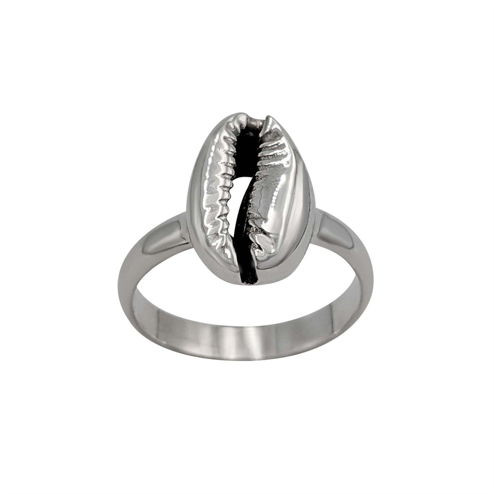 
                  
                    Sterling Silver Cowrie Shell Ring Beach Jewellery Seashell Band
                  
                