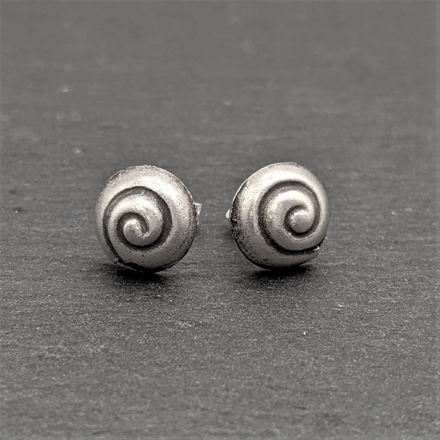 
                  
                    Pure Silver Karen Hill Tribe Seashell Spiral Stud Earrings Snail Studs
                  
                