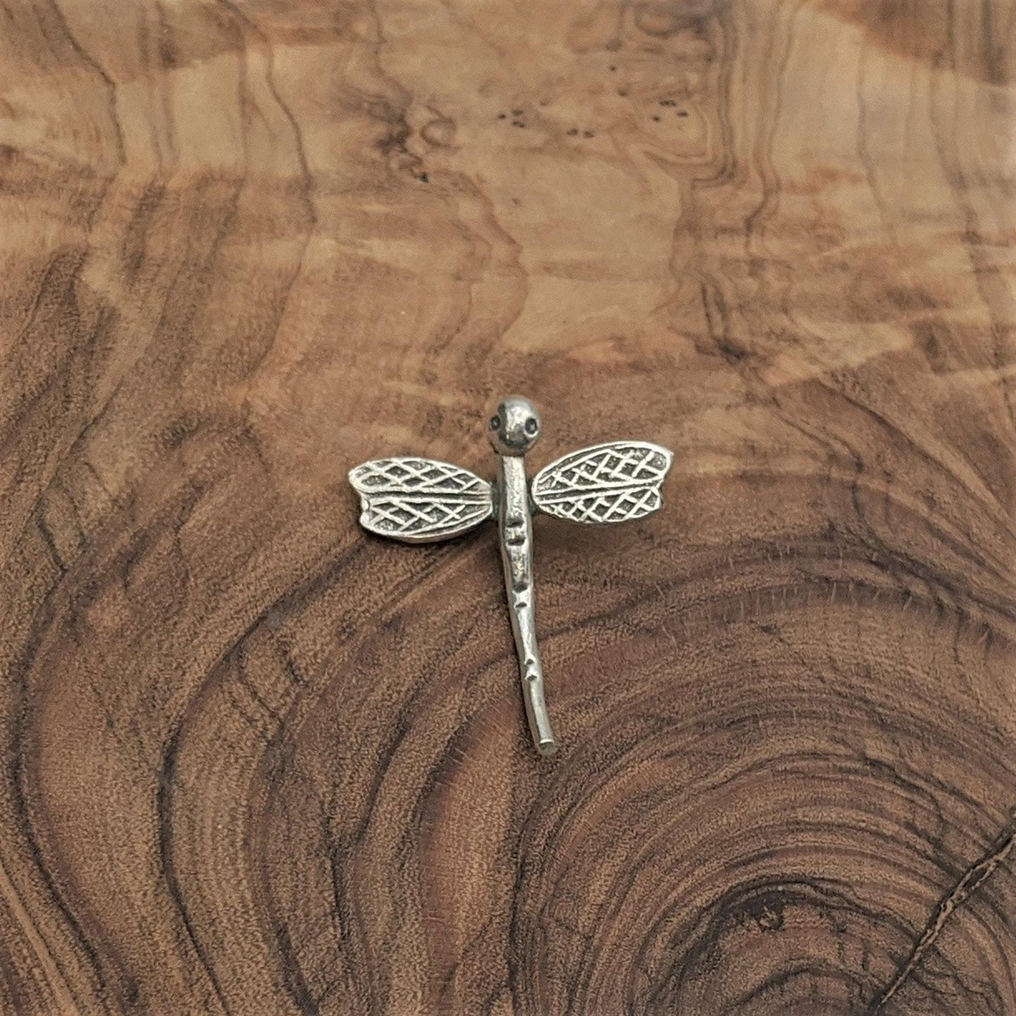 
                  
                    Pure Silver Karen Hill Tribe Dragonfly Insect Pendant w/ Hidden Bail
                  
                