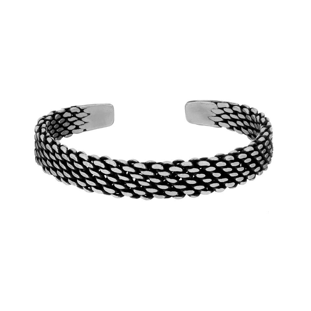 
                  
                    Pure Silver Karen Hill Tribe Chain Link Design Adjustable Bangle
                  
                