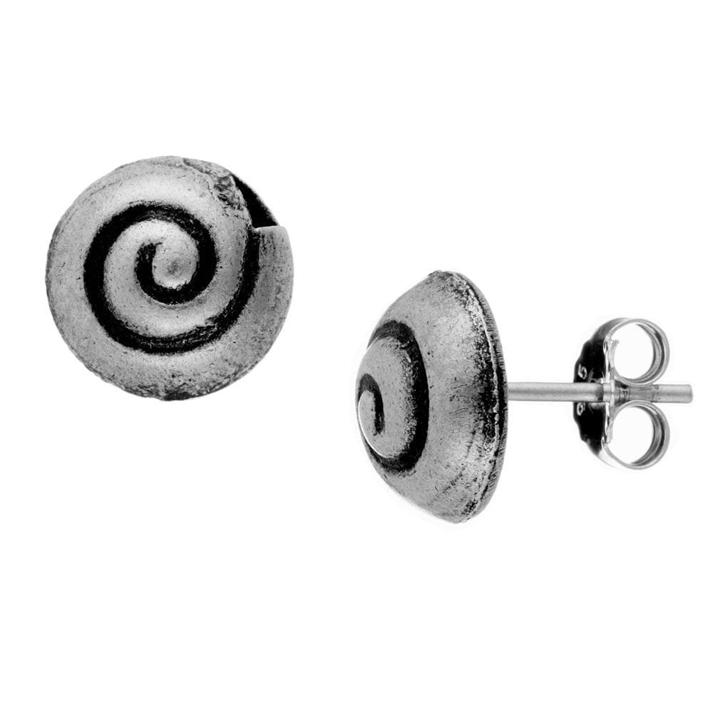 
                  
                    Pure Silver Karen Hill Tribe Seashell Spiral Stud Earrings Snail Studs
                  
                