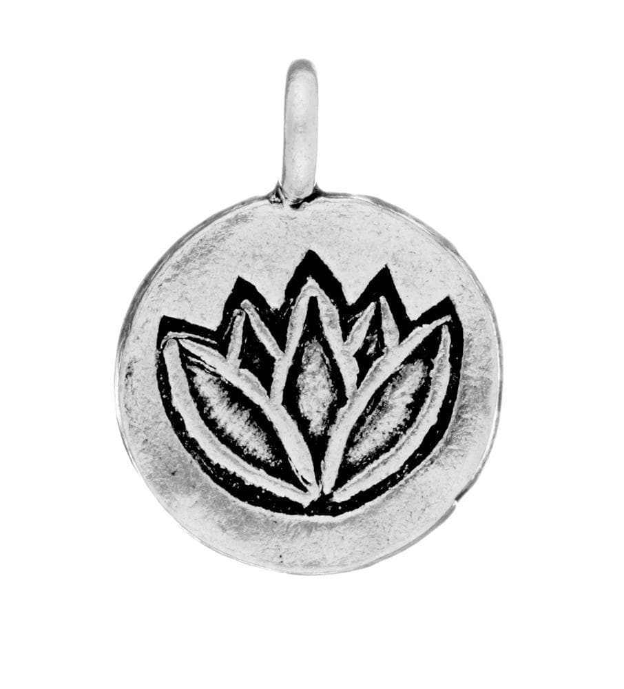 
                  
                    Pure Silver Karen Hill Tribe Round Coin Disc Lotus Flower Pendant
                  
                