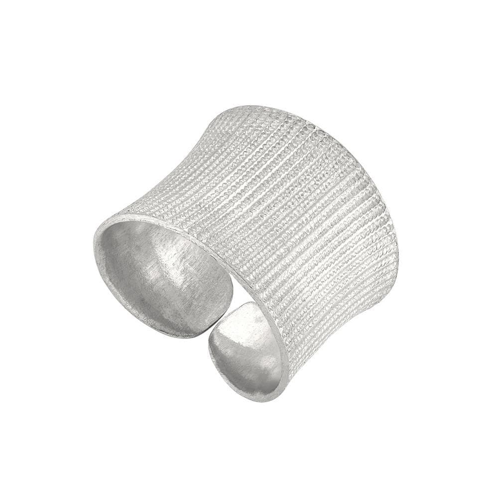 
                  
                    Pure Silver Hill Tribe Wide Grooved Adjustable Ring Thumb & Fingers
                  
                