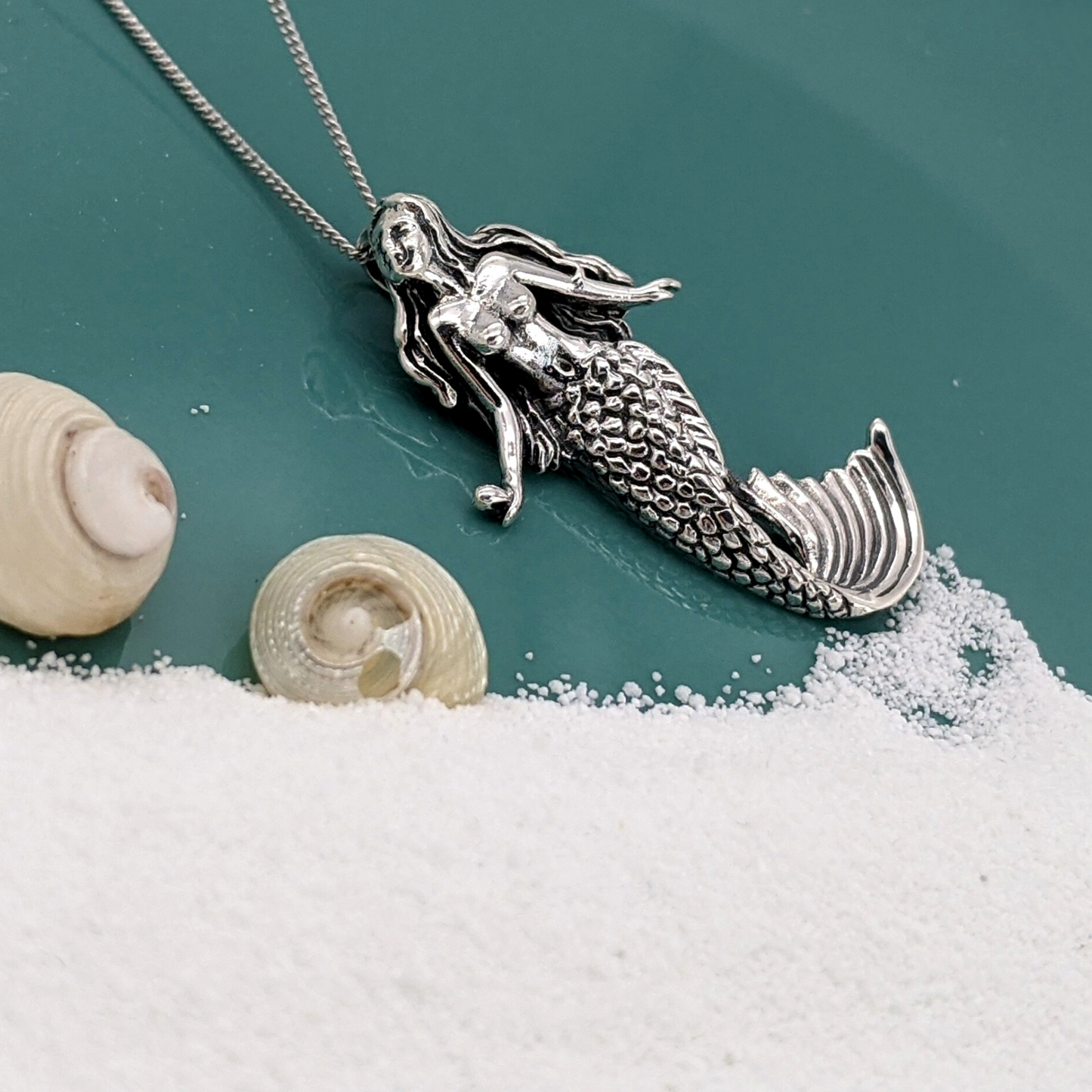 Sterling silver 2025 mermaid jewelry