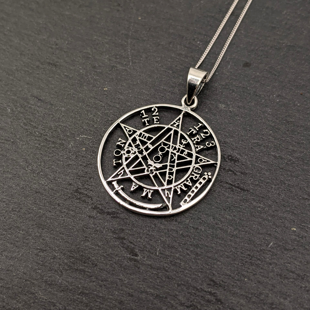 Silver discount pentagram pendant