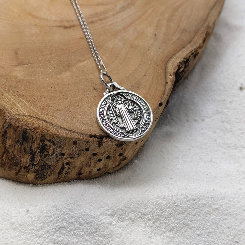 Sterling silver st benedict 2025 medal