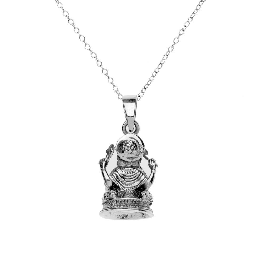 
                  
                    Sterling Silver Ganesh Hindu God Pendant Necklace - 81stgeneration
                  
                