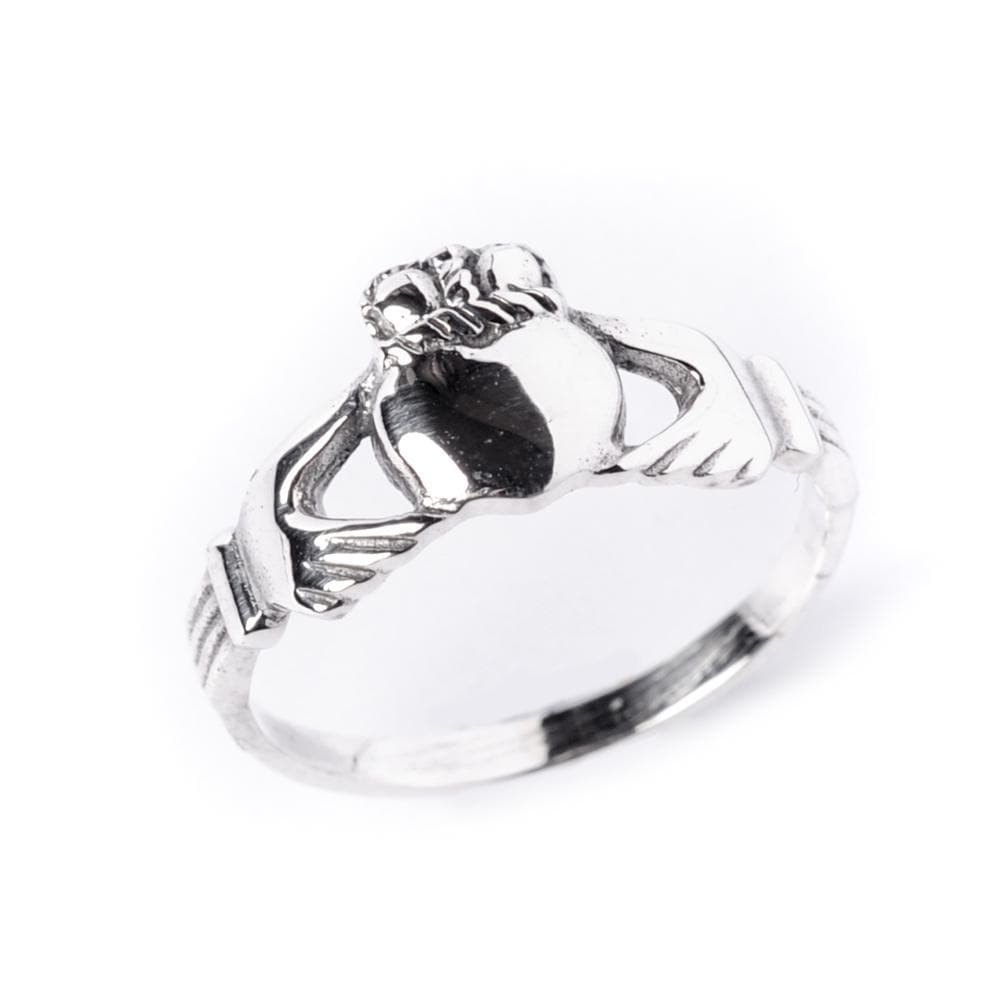 Sterling Silver Claddagh Love Celtic Irish Ring - 81stgeneration