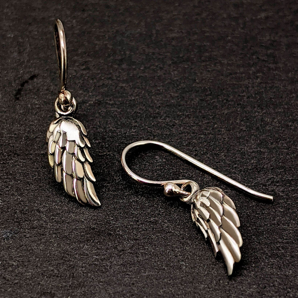 Goddess Designs / Detailed Angel Wing Sterling Silver Earrings / Sterling Silver  Angel Wing / Angel Wing Earrings - Etsy