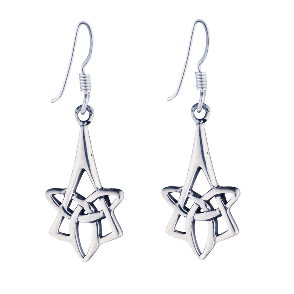 Sterling Silver Celtic Trinity Knot Earrings - 81stgeneration