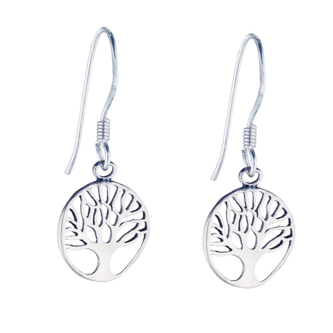 
                  
                    Sterling Silver Small Tree Of Life Earrings - 81stgeneration
                  
                