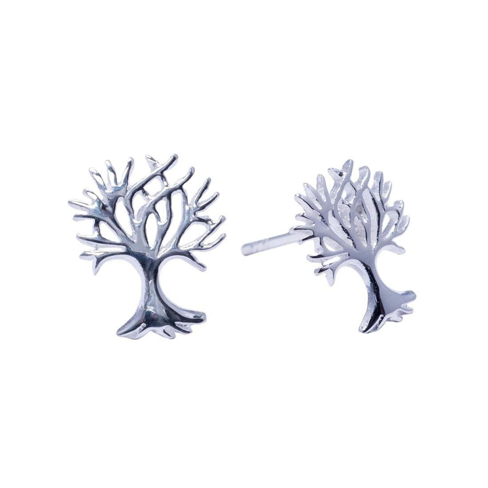 Sterling Silver Celtic Tree of Life Stud Earrings Autumn Studs