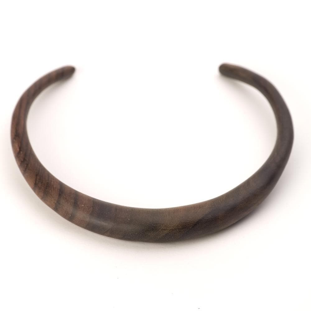 
                  
                    Wood Handmade Brown Choker Torque Necklace - 81stgeneration
                  
                