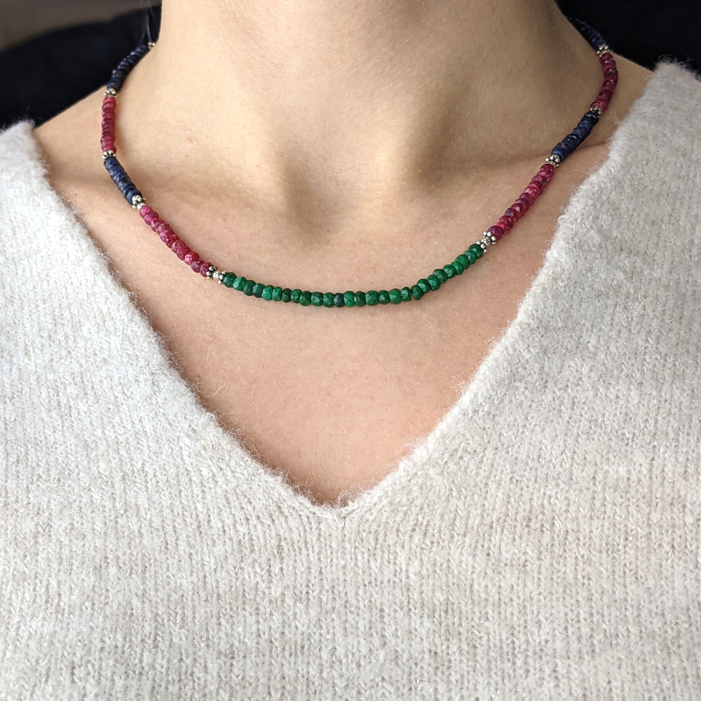 Gemstone strand sale necklace