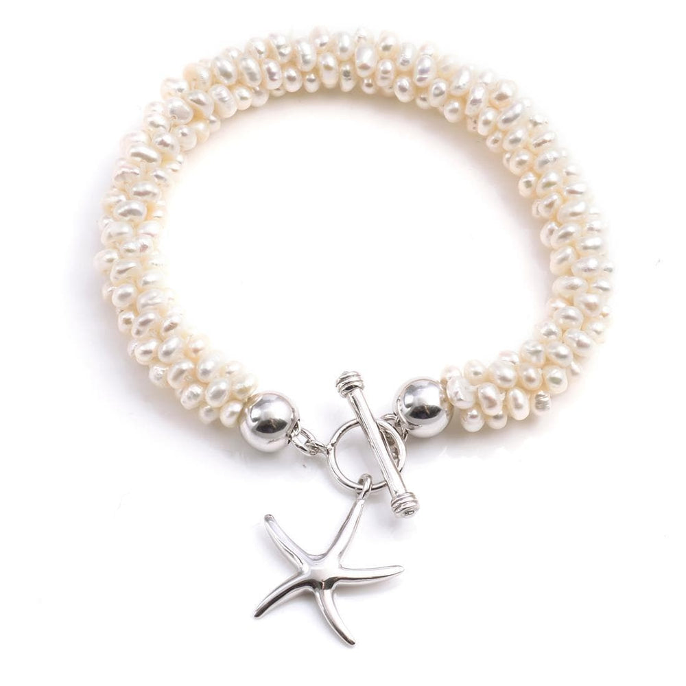 
                  
                    Sterling Silver Baroque Cultured Pearl Starfish Bracelet - 81stgeneration
                  
                