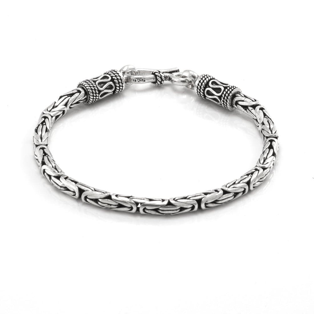
                  
                    Sterling Silver Byzantine Chain Bracelet - 81stgeneration
                  
                