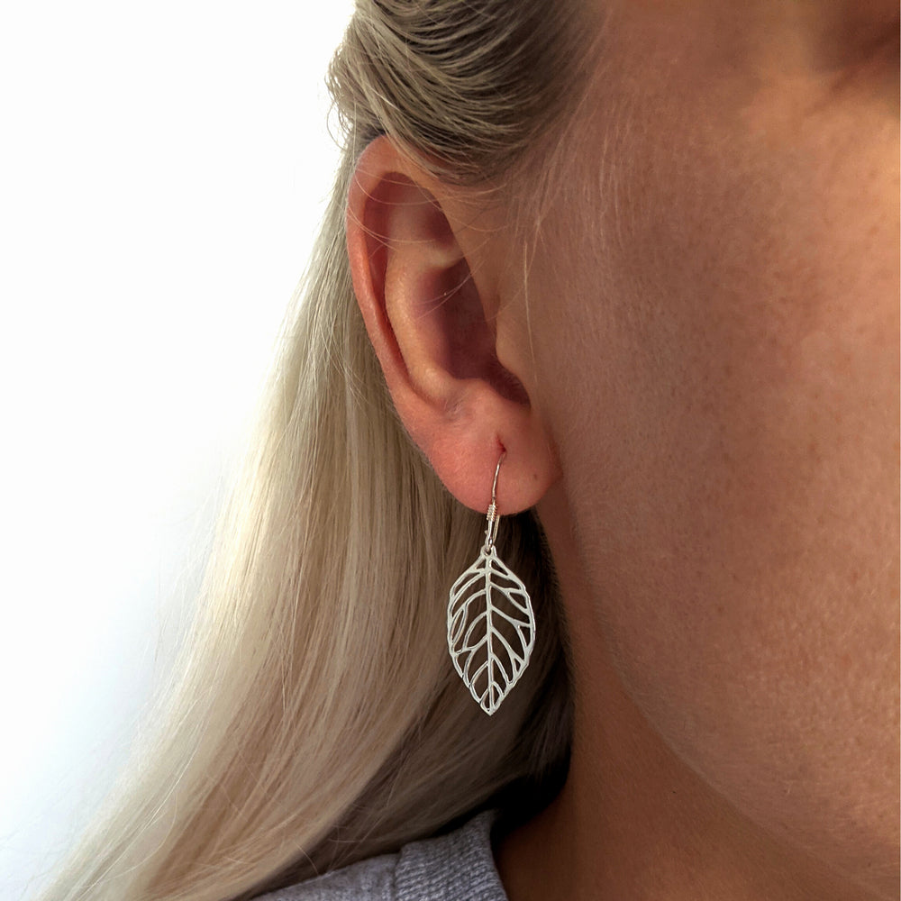 Handcrafted Leaf Design Earring