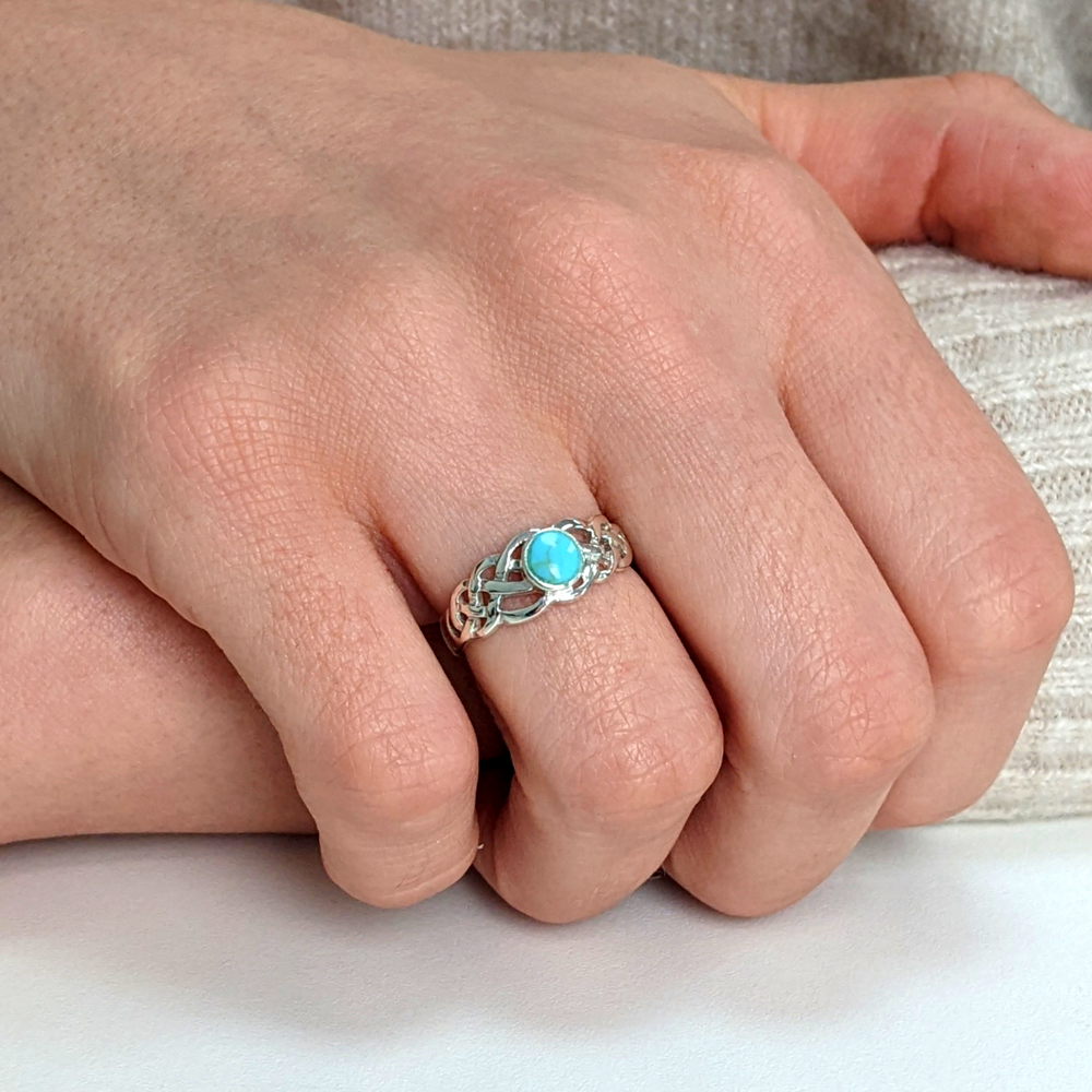 Turquoise on sale band ring