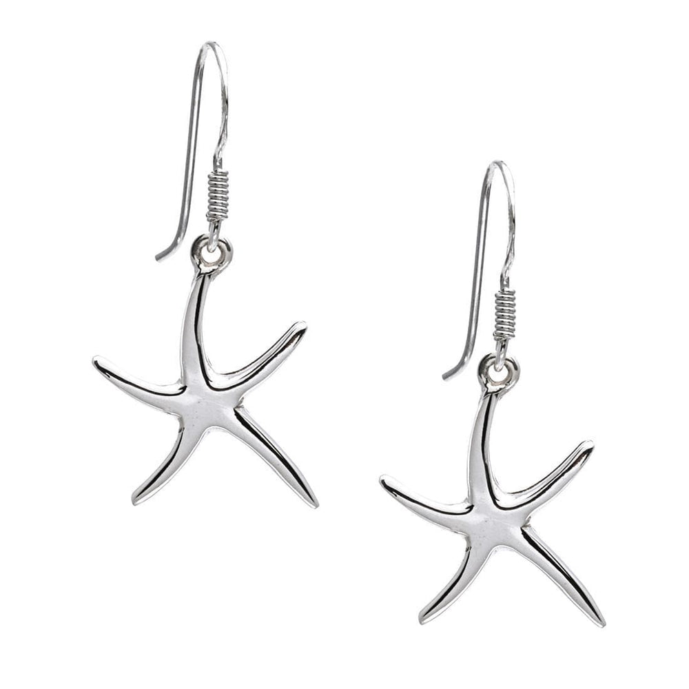 Sterling Silver Starfish Earrings - 81stgeneration