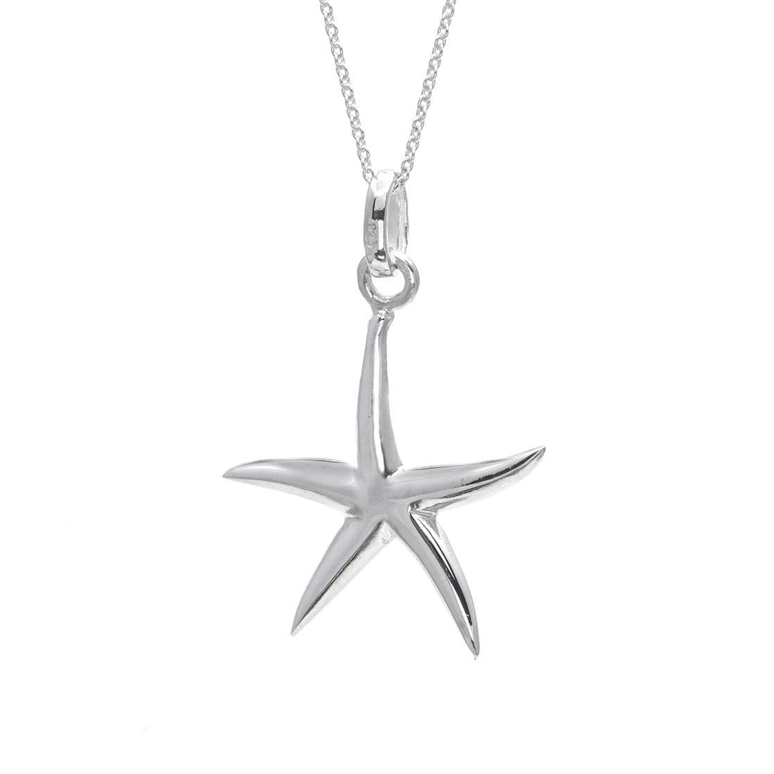 
                  
                    Sterling Silver Starfish Star Pendant Necklace - 81stgeneration
                  
                