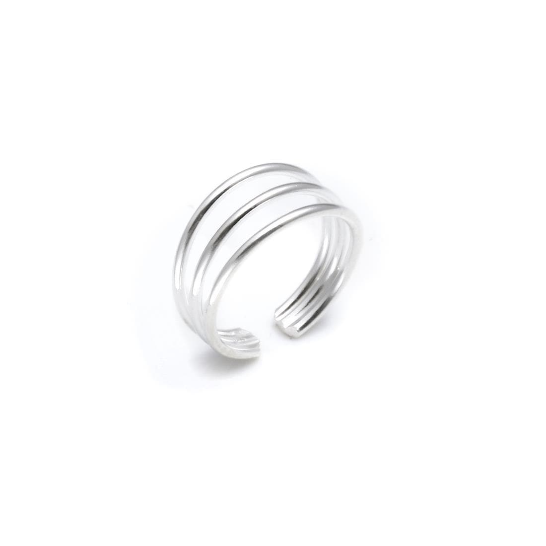 
                  
                    Sterling Silver Three Band Toe Ring - 81stgeneration
                  
                