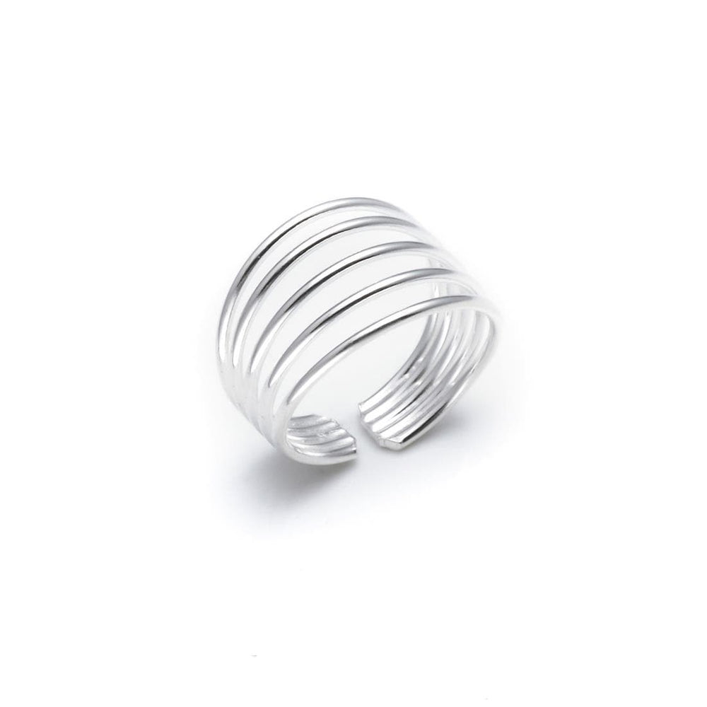 Sterling Silver Five Band Toe Ring - 81stgeneration