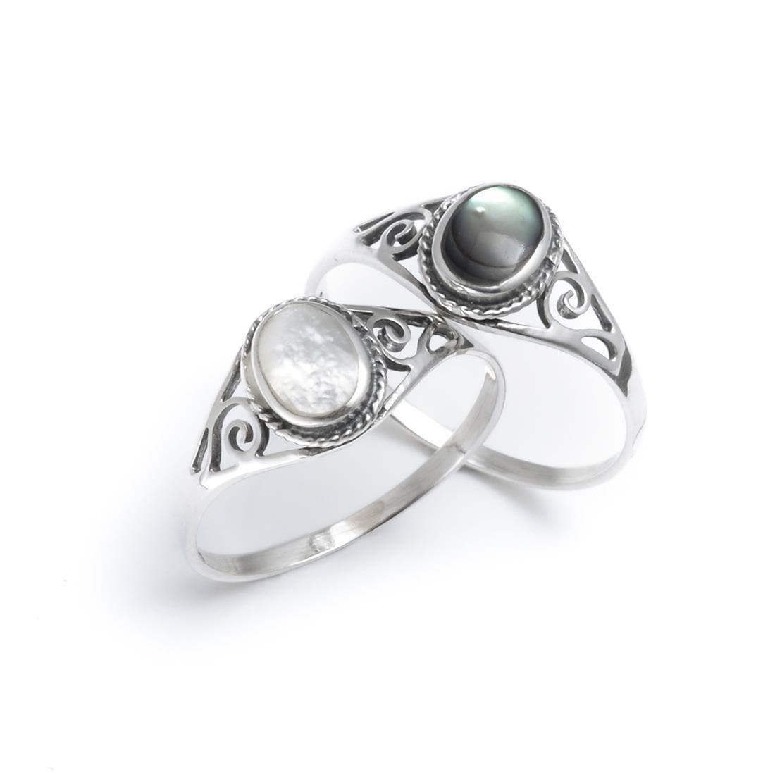 
                  
                    Sterling Silver Abalone Paua Shell Cute Ring - 81stgeneration
                  
                