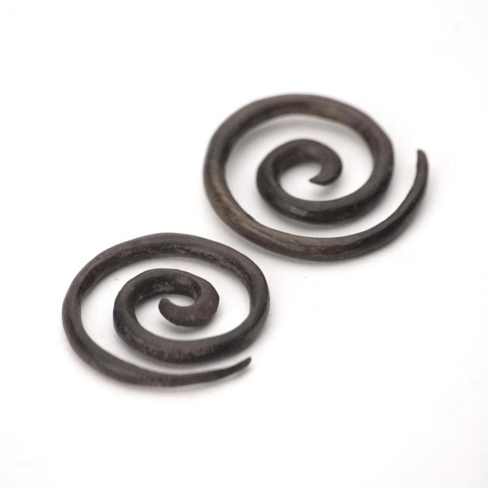 
                  
                    Wood Spiral Tribal Stretcher Earrings 3 mm 10 Gauge Ear Expanders
                  
                