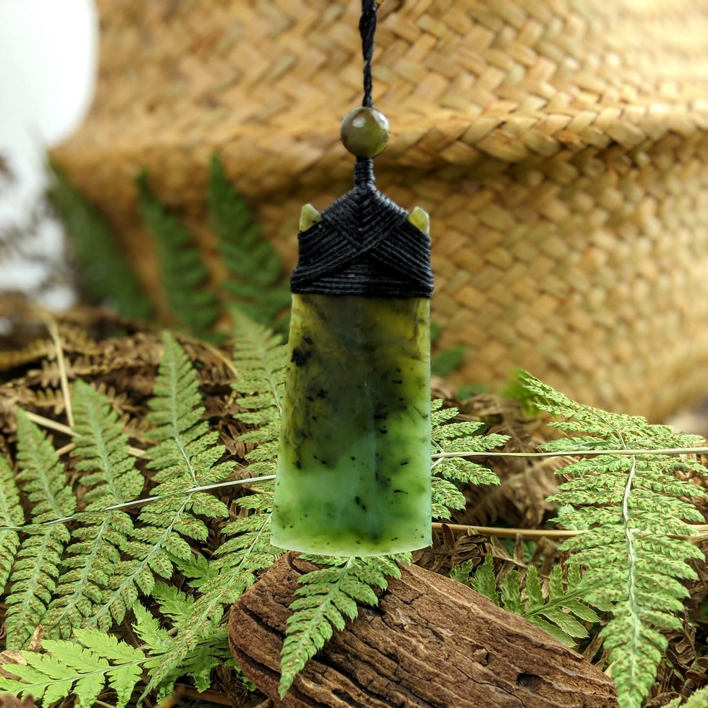 
                  
                    Nephrite Jade Maori Long Toki Pendant Necklace Hand Carved Greenstone
                  
                