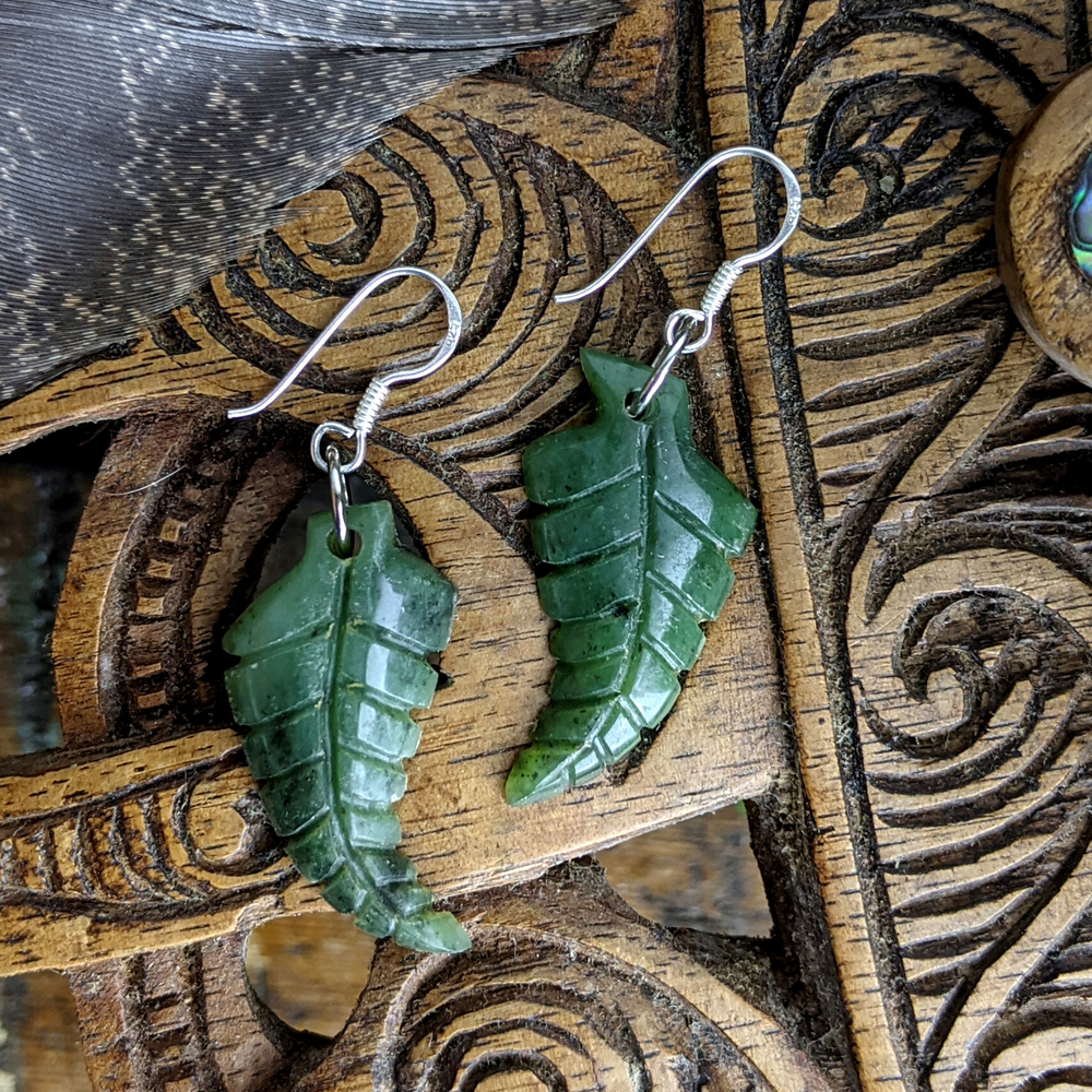 Nephrite on sale jade earrings