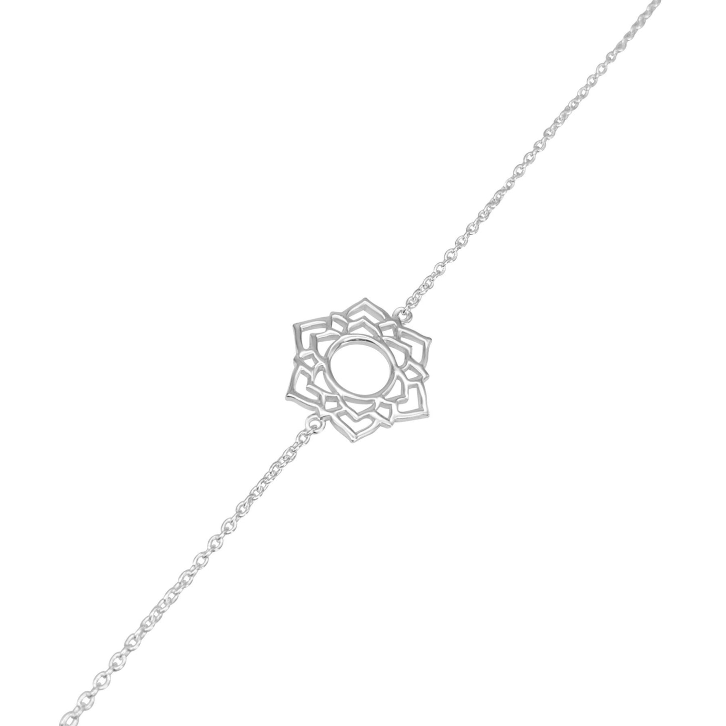 
                  
                    Sterling SIlver Cut-Out Crown Chakra Thin Cable Chain Bracelet
                  
                