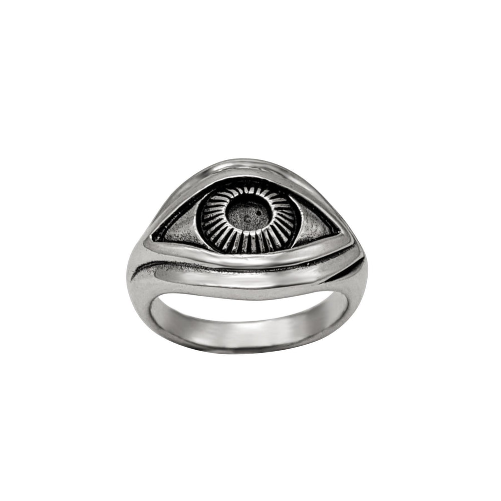 
                  
                    Sterling Silver Oxidised Eyeball Eye Ring Unique Gothic Wiccan Design
                  
                