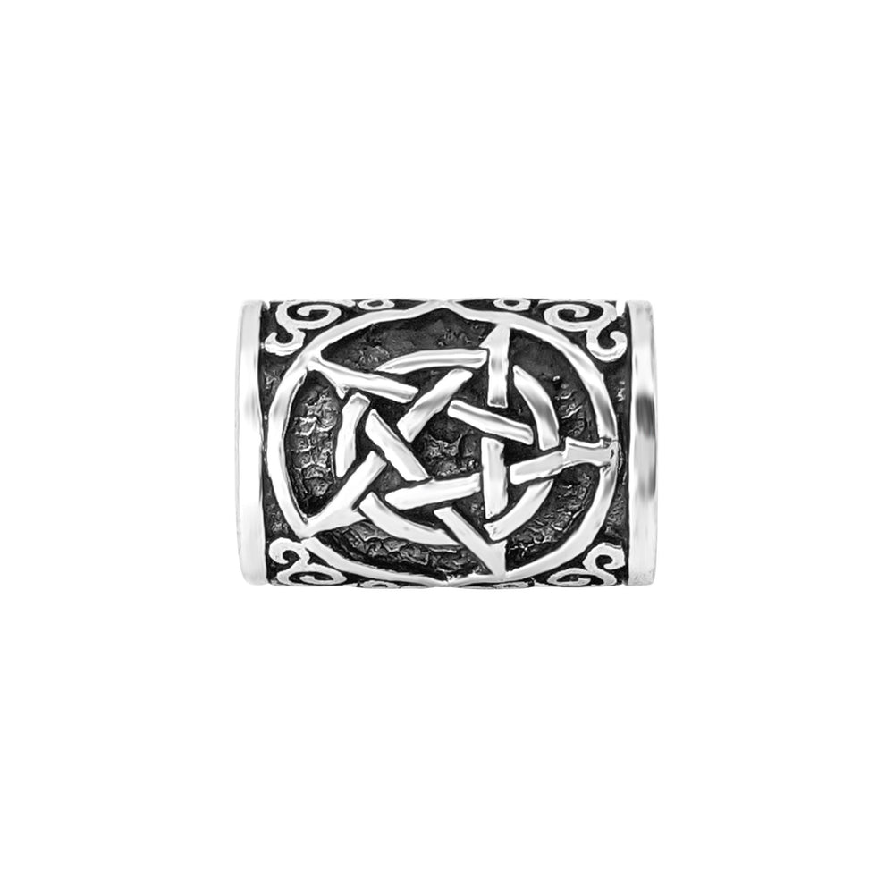 Viking Knot Beard Bead - Sterling Silver | Nordic / Norse Beard Ring